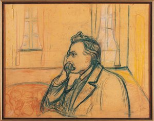 Portrait of Friedrich Nietzsche by Edvard Munch
