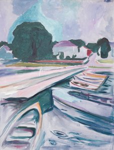 The Bridge at Aasgaardstrand by Edvard Munch