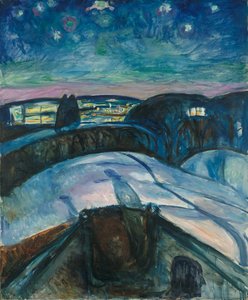The Starry Night by Edvard Munch