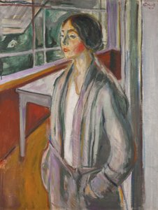 Young Woman on the Veranda by Edvard Munch