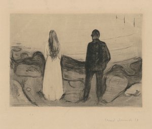 Two People (The Lonely Ones) by Edvard Munch