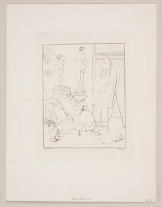 C.A. Lorentzen in His Studio