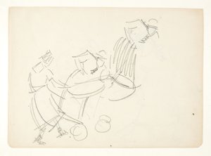 Figure Study for the Langelinie Painting by Edvard Weie