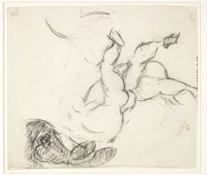 Figure Study for the Poseidon Picture by Edvard Weie