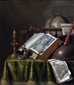 Vanitas Still Life by Edwaert Colyer or Collier