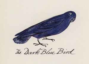 Edward Lear, The Bird Book: The Dark Blue Bird