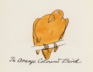 Edward Lear, The Bird Book: The Orange Coloured Bird