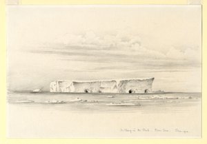 A Berg in the Pack, Ross Sea, 1910 by Edward Adrian Wilson