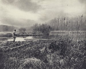 A January Evening on the Test by Edward Alfred Barton