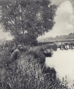 At the Eel-pot Bridge at Leckford by Edward Alfred Barton