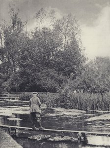 Below Chilbolton Foot-bridge by Edward Alfred Barton