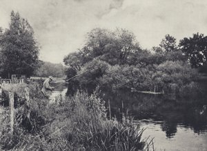 Boot Island below Stockbridge on the Test by Edward Alfred Barton