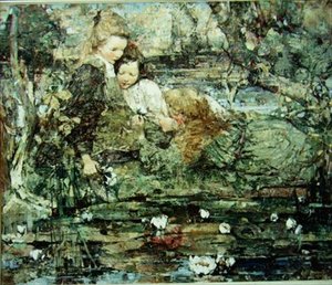 The Lily Pond by Edward Atkinson Hornel