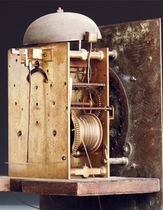 Detail of a Queen Anne Longcase Clock