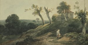 Landscape with a Cottage by Edward Bird