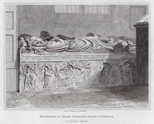 Monument of Brian Fitzalan, Baron of Bedale, in Bedale Church by Edward Blore