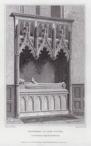 Monument of John Gower, in St Saviours Church, Southwark by Edward Blore