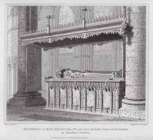 Monument of King Henry IV and His Queen Joan of Navarre in Canterbury Cathedral