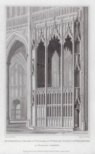 Monumental Chapel of William of Wykham, Bishop of Winchester, in Winchester Cathedral by Edward Blore