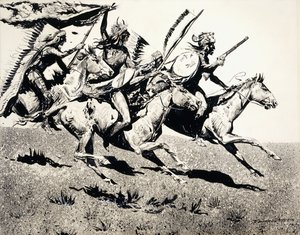 War Party on the Move by Edward Borein
