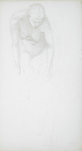 Bending Female Nude by Edward Burne-Jones