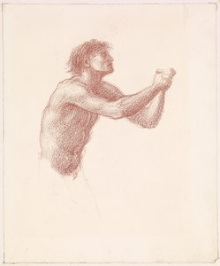 The Hill of Venus - Male Nude - Study of One of the Reapers for Reapers Appealing to Venus
