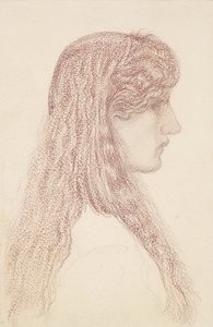 Maria Zambaco - Profile Study by Edward Burne Jones