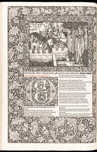 The Works of Geoffrey Chaucer Now Newly Imprinted by Geoffrey Chaucer, published by Kelmscott Press in 1896 by Edward Burne Jones