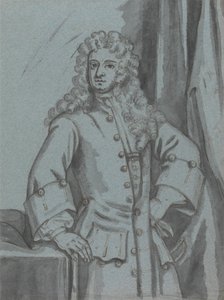 A Gentleman, wearing a Long Buttoned Coat with Large Cuffs by Edward Byng