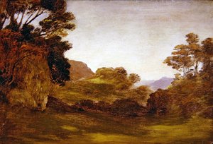 A Road Through A Wooded Landscape by Edward Calvert
