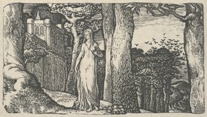 Lady with the Rooks by Edward Calvert