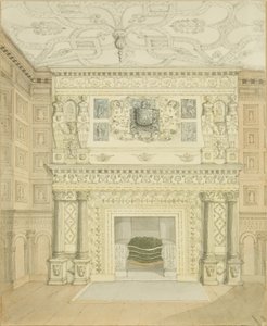 Chimneypiece, Great Oak Room, Red Lodge by Edward Cashin