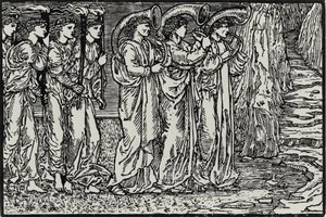 The Procession to the Hill by Edward Coley (after) Burne Jones