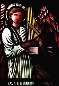 Angel with a portative organ