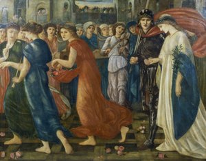 St. George and the Dragon: No. 7 The Return by Edward Burne Jones