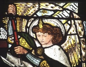 St. Michael by Edward Coley Burne Jones