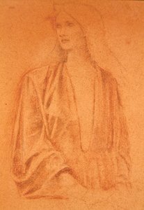Study of a Girl by Edward Coley Burne Jones