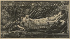 The Rose Bower by Edward Coley Burne-Jones
