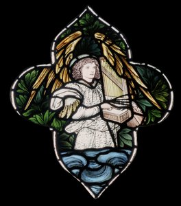St Martin In The Bull Ring, Angel with Organ, 1876 by Edward Burne Jones