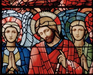 Christ In Majesty, Guardian Angels, Seraphim, Archangels (detail) from the Ascension Window, 1885