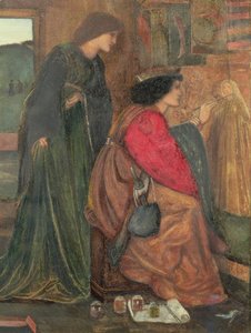 Design for a Panel from King Renes Honeymoon Cabinet, 1851