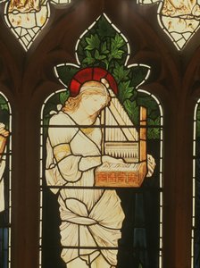 Detail of St. Cecilia by Edward Burne Jones