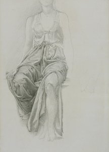 Drapery study for King Cophetua, c.1883 by Edward Coley Burne Jones