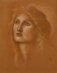 Head of a Woman by Edward Burne Jones