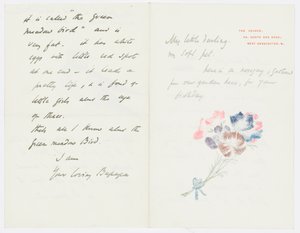 Letter to the artist