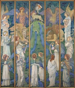 Paradise, with the Worship of the Holy Lamb, c.1875-80 by Edward Burne Jones