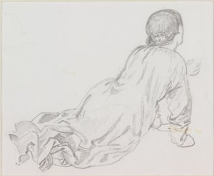 Reclining Figure by Edward Burne Jones