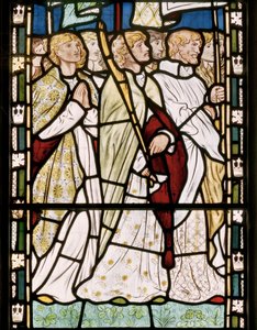 Saints bearing banners by Edward Burne Jones