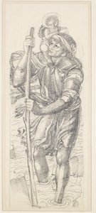 St Christopher and the Infant Christ by Edward Coley Burne Jones
