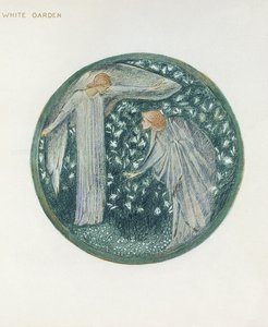 The Flower Book: XXXIV. White Garden by Edward Burne Jones